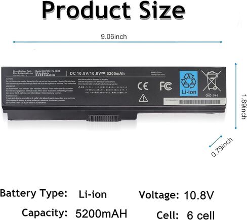 PA3817U-1BRS بطارية توشيبا الأقمار الصناعية L755 L755D C655 M645 L675 L675D L745 P745 C675 L645 L655 P755 A655 سلسلة P745-S4320 L755-S5153 PA3818u-1BRS in Kuwait