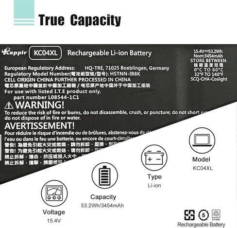 SP04XL L28764-005 بطارية لجهاز HP Spectre X360 للتحويل 13-AP000 13T-AP000 13-AP0053DX 13-AP0XXX 13-AP0013DX 13-AP0045NR 13-ap0030tu TPN-Q204 SP04061XL L28538-AC1 TPN-Q203 in Kuwait