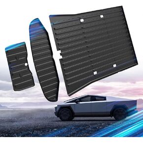 Car Floor Mats for Tesla Cybertruck 2025 2024 2023,TPE All Weather Protection Floor Mats,Custom Fit Car Floor Liners Set,Heavy Duty Accessories,Black