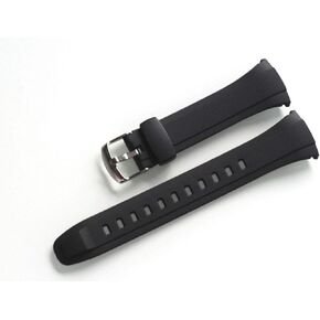 Genuine Casio Replacement Watch Band Black Strap #10408444 WVA-M640-1A WVA-M640-7A WVA-M640B-1A WVA-M640B-1A2 WVA-M650-1A WVA-M650-1A2 WVA-M650-2A WVA-M650-7A WVA-M650B-1A WVQ-M410-1A WVQ-M410B-1