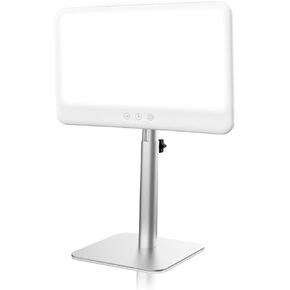 Hopihe Light Therapy Lamp with 10,000 LUX - Adjustable Stand, Sun Lamp with 3 Color Temperatures, 5 Brightness Levels, Auto Shut-Off Timer, Ideal for Boosting Energy, Mood & Sleep,White