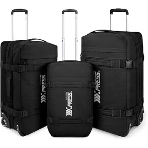Rolling Duffle Bag with Wheels,3 In 1 Waterproof Travel Duffel Luggage with Rollers,Orange