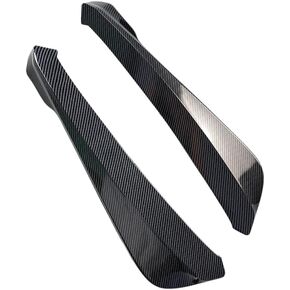 Pair of Rear Bumper Diffuser,Car Side Skirt Lip Splitter Canard Protector Universal Bumper Lip Body Kit (Black)