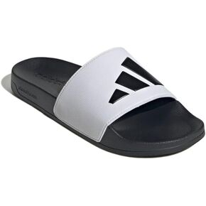 Adidas للجنسين Adilette Slide Slide Slide ، أبيض/أسود/أسود ، 11 رجلاً أمريكي