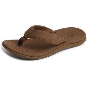REEF Men's Leather Santa Ana Flip-Flop
