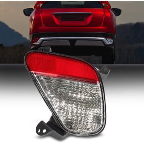 Rear Bumper Reflector Light Lamp Fit for Mitsubishi Eclipse Cross 2017 2018 2019 2020, Back Bumper Reflectors Red Lens Replace for 8337A153 (Left Driver Side)