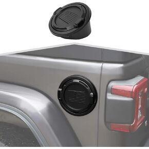 Gas Cap, Fuel Cap Cover Exterior Accessories Compatible with Jeep Wrangler JL & JLU 2018+ (American Flag)
