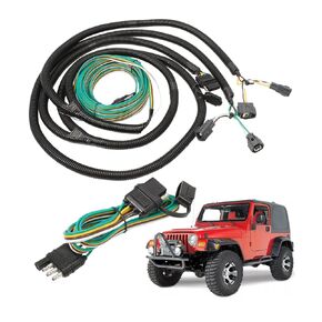 Custom Towed-Vehicle RV Wiring Harness Compatible with Select Wrangler TJ 1998-2006, for Dinghy Towing #58902 in Kuwait