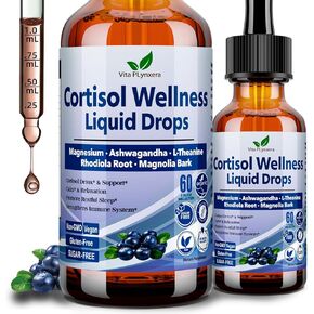 Cortisol Supplements for Women & Men, 17-in-1 Cortisol Reducer Detox Manager w. Magnesium Glycinate Ashwagandha, L-Theanine, Phosphatidylserine, Hormone Balanced for Women, Mood Focus, Sleep Support