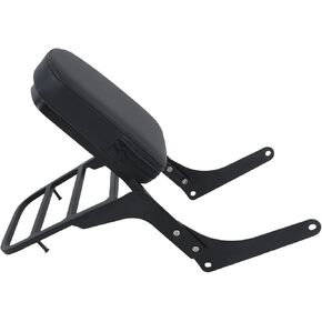 Labwork Black Passenger Backrest Sissy Bar مع استبدال رف الأمتعة لـ Honda Rebel 250 CMX250 CMX250CD CMX250CL 1985-2015