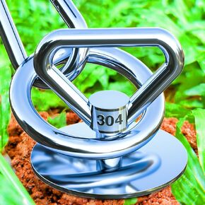 Dog Tie Out Stake,360° Swivel Dog Tie Out Stake,Commodates 2 Large Dogs,Allows Dogs Up to 200lbs,Dog Stake,Dog Leads for Yard Heavy Duty,Dog Chains for Outside/Sand/Grass/Yard/Beach/Camping/Courtyard