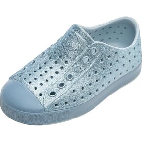 Native Shoes Kids Jefferson Bling Sneakers for Toddlers – Synthetic Upper – Glittered Design – Slip-On Style Celery Dazzle Bling/Shell White 10 Toddler M in Saudi Arabia