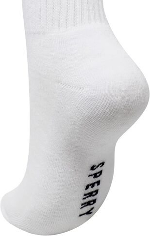 Sperry Men’s 8-Pack Cushion Comfort Crew Socks - Moisture-Wicking Athletic Socks –White Crew Socks for Everyday or Sports Use in Saudi Arabia