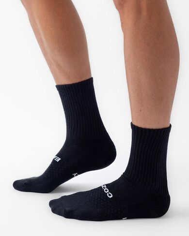 Cozy Earth Essential Calf Socks for Women and Men – Soft Mercerized Cotton Crew Socks 2-Pack Set – Heel & Arch Support in Kuwait