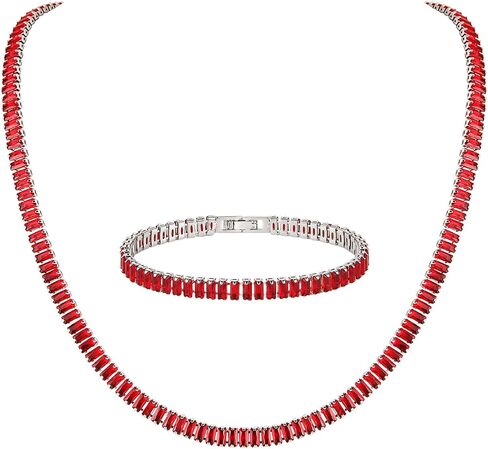 Hzman Crystal Necklace Bracelet المجوهرات مجموعة للنساء مجوهرات الزفاف الزفاف الزفاف الزفاف الزفاف المكعب in Kuwait