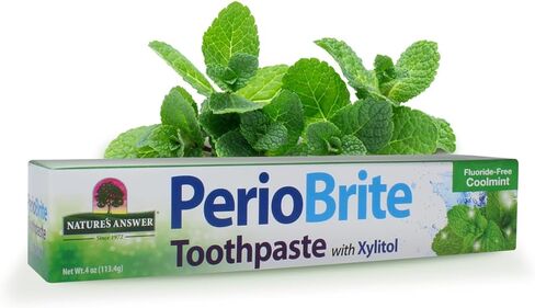 Nature's Answer Periobrite Toothpaste, 4 Ounce | Whitens Teeth | Freshens Breath | Removes Plaque | Minimizes Dry Mouth in Saudi Arabia
