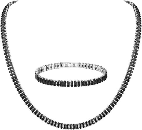 Hzman Crystal Necklace Bracelet المجوهرات مجموعة للنساء مجوهرات الزفاف الزفاف الزفاف الزفاف الزفاف المكعب in Saudi Arabia