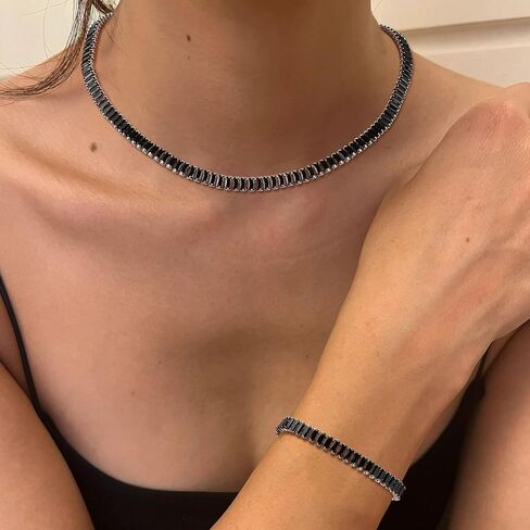 Hzman Crystal Necklace Bracelet المجوهرات مجموعة للنساء مجوهرات الزفاف الزفاف الزفاف الزفاف الزفاف المكعب in Saudi Arabia