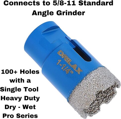 1-1/4 inch Diamond Hole Saw Heavy Duty Masonry Drill Bit for Concrete, Granite, Quartz, Porcelain, Ceramic, Tile, Brick, Cinder Blocks 5/8"-11 Thread Connection for Angle Grinders 1.25 inch Hole in Saudi Arabia