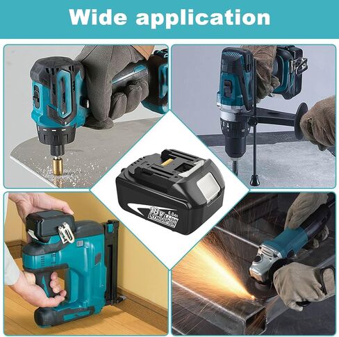 DC18RC 18V شاحن استبدال البطارية متوافق مع ماكيتا 14.4V-18V LXT بطارية ليثيوم أيون BL1815 BL1830 BL1840 BL1845 BL1850 BL1860 in Saudi Arabia