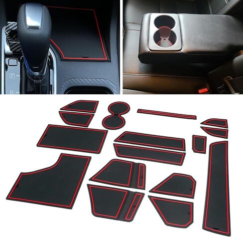 للاطلاع على Nissan Sentra Accessories 2025 2024 2023 2022 2021 2020 حامل كوب مخصص ملحق بطانات Center Center Censole Mobile Door Door Mit Kit (Red Trim) in Kuwait