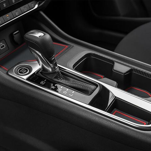للاطلاع على Nissan Sentra Accessories 2025 2024 2023 2022 2021 2020 حامل كوب مخصص ملحق بطانات Center Center Censole Mobile Door Door Mit Kit (Red Trim) in Kuwait