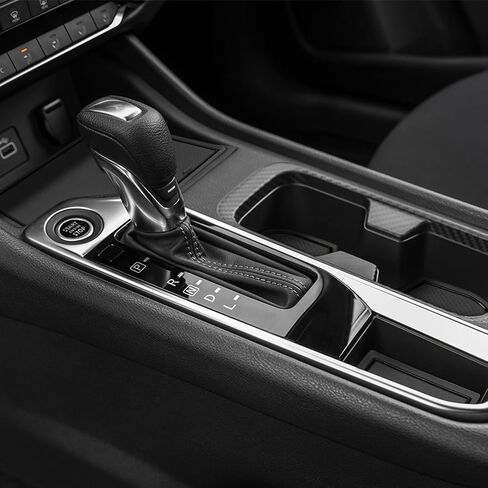 for Nissan Sentra Accessories 2025 2024 2023 2022 2021 2020 Custom Cup Holder Insert Liners Center Console Liners Interior Door Pockets Rubber Pad Mat Kit (Red Trim) in Kuwait