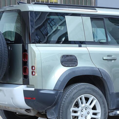 تغطية باب خزان غاز السيارة الإكسسوارات الواقية ، متوافقة مع Land Rover Defender 90 110 130 2020-2024 ABS FUEL FUEL TANK COVERTING DRIVITION Auto Tuto (حبة ألياف الكربون) in Saudi Arabia