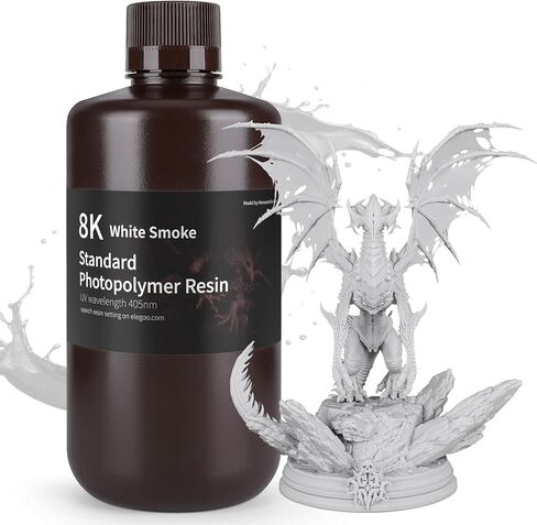 ELEGOO Fast Speed 3D Printer Resin, Rapid Standard Photopolymer Resin, 405nm UV-Curing Resin, Best for High-Speed Printing LCD/DLP 3D Printer, Grey 1000G in Saudi Arabia
