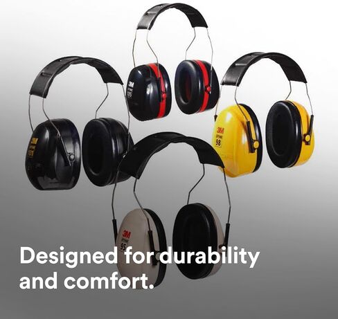 3M PELTOR Optime 95 Earmuffs H6B/V, Behind-the-Head, Beige White in Saudi Arabia