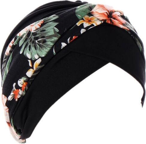 YYAOJHAO Chemo Turban Hats for Women Pre Tied Twist Print Headband Headwrap Cap Cancer Headwear Chemotherapy Hair Cover in Kuwait