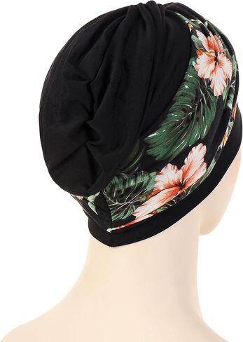 YYAOJHAO Chemo Turban Hats for Women Pre Tied Twist Print Headband Headwrap Cap Cancer Headwear Chemotherapy Hair Cover in Kuwait