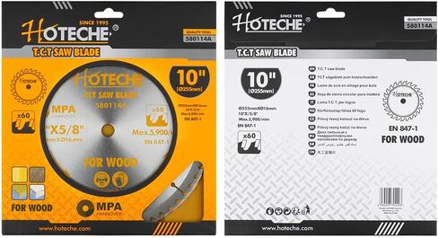 Hoteche 8-1/4-Inch Circular Saw Blade for Wood 40-Tooth Tungsten Carbide-Tipped Blade High-Performance Professioal Saw Blade for Miter Saw and Table Saws with 1-inch, 13/16-inch, 5/8-inch Arbor in Saudi Arabia