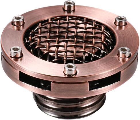 Motorcycle Gas Tank Oil Cap, Compatible with Harley-Davidson Dyna Softail Sportster Touring Road King Trike Freewheeler Wide Glide, Copper, Copper in Saudi Arabia