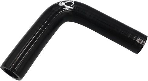 0.75" (18mm) Silicone High Performance 4-Ply 90 Degree Elbow Transition Coupler for Turbo/Intercooler/Intake Piping, Length 4 inch, Thickness 5.5mm (Black) in Saudi Arabia