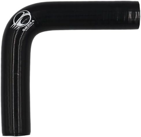 0.75" (18mm) Silicone High Performance 4-Ply 90 Degree Elbow Transition Coupler for Turbo/Intercooler/Intake Piping, Length 4 inch, Thickness 5.5mm (Black) in Saudi Arabia