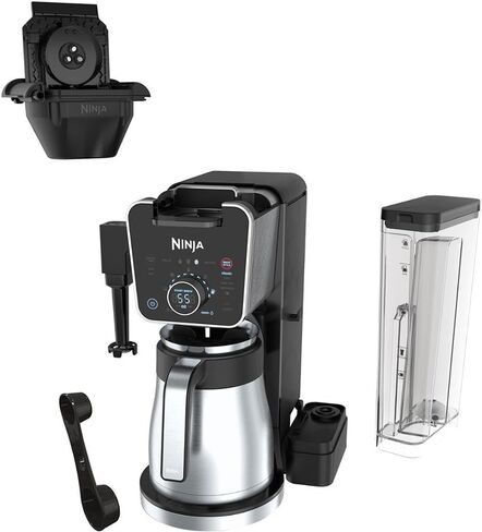 Ninja DualBrew 12-Cup Drip, Single-Serve for Coffee Pods, Black (Renewed) (3 Brew Styles) in Saudi Arabia