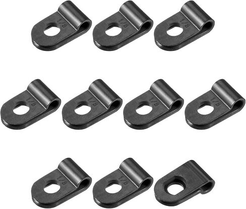Rebower R-type Cable Clips Wire Management Clamp, [for Keeping Wire Neat ] - Nylon / 0.2-inch/Black / 30 Pcs in Kuwait