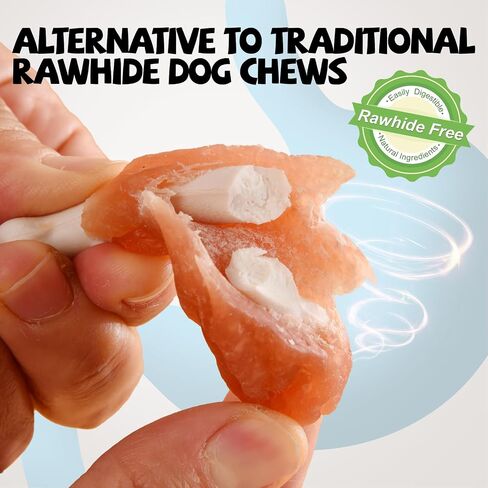 ASMPET Chicken Jerky Dog Treats, Chicken Rings Small Training Chewy Snacks, High Protein All Natural Limited Ingredient Soft Chewy Treats for Small Medium Large Dogs 11 Ounce in Saudi Arabia