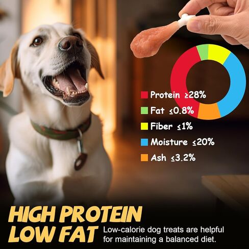 ASMPET Chicken Jerky Dog Treats, Chicken Rings Small Training Chewy Snacks, High Protein All Natural Limited Ingredient Soft Chewy Treats for Small Medium Large Dogs 11 Ounce in Saudi Arabia