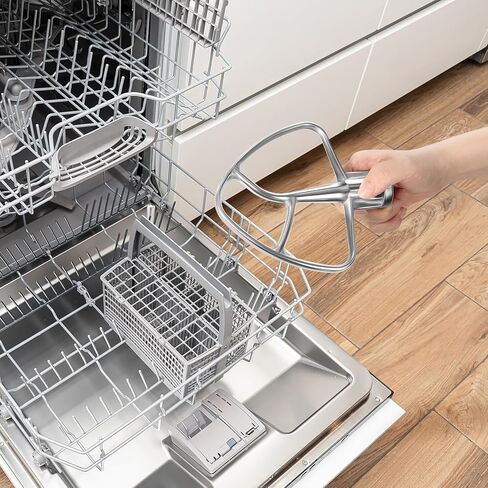 Flex Edge Beater Accessories and Attachments for KitchenAid 6 Quart Bowl-Lift Stand Mixer, Pastry Paddle Attachment for Kitchenaid, Dishwasher Safe, White in Saudi Arabia