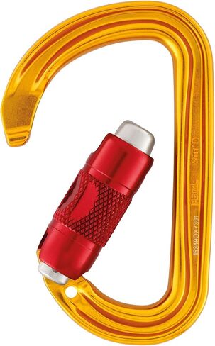 Petzl Sm'D Rock Climbing Carabiner | Versatile, Lightweight, Compact, D-Shaped Locking, for Rock & Ice Climbing in Kuwait
