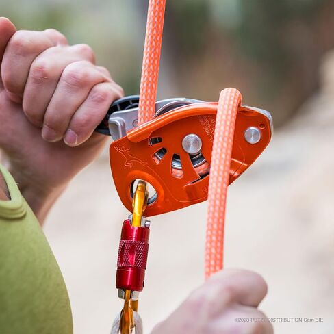 Petzl Sm'D Rock Climbing Carabiner | Versatile, Lightweight, Compact, D-Shaped Locking, for Rock & Ice Climbing in Kuwait