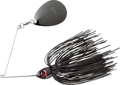 Booyah Moontalker Spinner-Bait Bass Fishing Lure, Black/Red, 3/4 oz (BYMT34603) in Kuwait