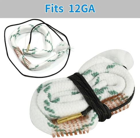 Miaozhun Bore Cleaner for Rifle Pistol Shotgun, Reusable Gun Snake Barrel Cleaning Rope for (.22 .223 5.56) (9mm .380 .357 .38) (.308 7.62mm 30-06 .30 .300 .303) (12GA) in Kuwait