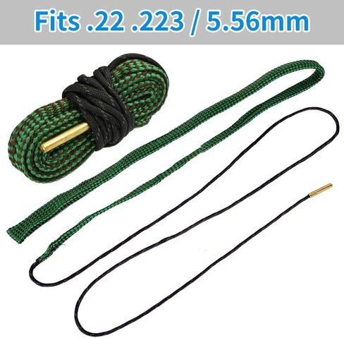 Miaozhun Bore Cleaner for Rifle Pistol Shotgun, Reusable Gun Snake Barrel Cleaning Rope for (.22 .223 5.56) (9mm .380 .357 .38) (.308 7.62mm 30-06 .30 .300 .303) (12GA) in Kuwait
