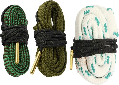 Miaozhun Bore Cleaner for Rifle Pistol Shotgun, Reusable Gun Snake Barrel Cleaning Rope for (.22 .223 5.56) (9mm .380 .357 .38) (.308 7.62mm 30-06 .30 .300 .303) (12GA) in Kuwait