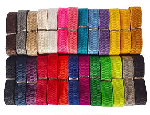 Yo Yo Cotton Webbing 1 Inch 10 Yards Mediumweight Polyester Cotton Webbing Strap for Cloth Tote Bags Leash Straps Crafts Outdoor Accessories (1 Inch --10 Yards, 050143 Black) in Kuwait