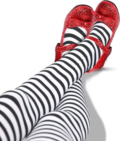 Red Shoes Red Dress Shoes for Women Glitter Heels Girls' Costume Footwear Princess Shoes for Yellow Brick Road with Socks in Saudi Arabia