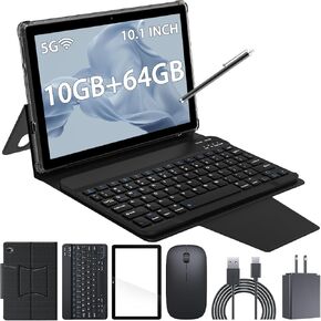 10 inch Android 11.0 Tablet, 4GB RAM+64GB ROM+512GB Expandable Computer Tablets PC, IPS Screen, 2+8MP Dual Camera, WiFi, BT, Google Certified